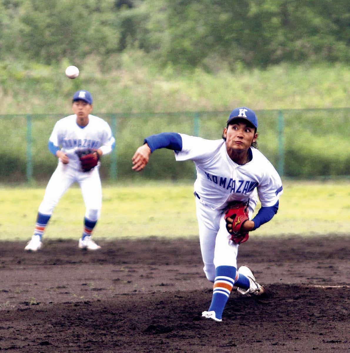 ドラフト候補の伊藤大海投手。